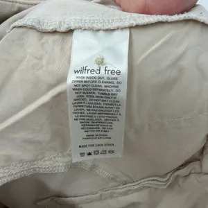 Wilfred Free Aritzia Beige High‎ Rise Wide Leg Chino Pants Size 6 thumbnail 5