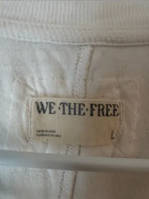 We The Free White Ribbed Crew Neck Long Sleeve Thermal thumbnail 7