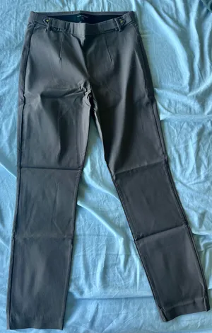 Violets and roses stretchy slim fit trousers thumbnail 1