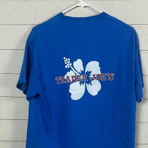 Trader Joe’s Blue Tee size M Size M thumbnail 4