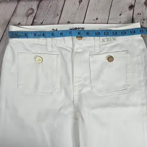 J. Crew Sailor mid-rise relaxed demi-boot jean in‎ white 26 BZ728 NWT thumbnail 10