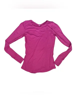 Lululemon Shirt Womens Pink Micro Stripes Swiftly Tech Long Sleeve Thumbholes 10 thumbnail 4