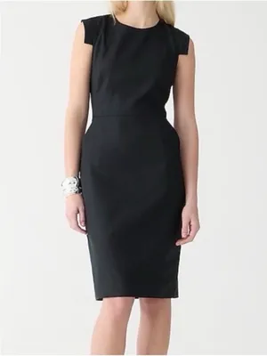 J Crew Resume Cap Sleeve Wool Sheath Dress thumbnail 2