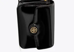 Tory Burch Robinson Spazzolato Shoulder Bag Black thumbnail 15