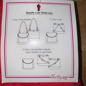 Thirty-One Quilted Circle Pink Backpack‎ Crossbody Bag Adjustable Strap New thumbnail 10