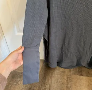 Free People Blue Gray Oversized Long Sleeve Size S thumbnail 3
