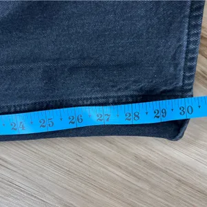 Abercrombie & Fitch black high rise curve love relaxed Jeans size 2R/26 thumbnail 7