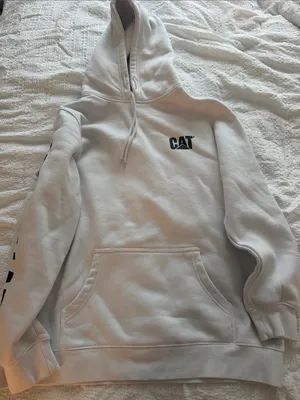 Caterpillar White Logo Pullover Hoodie thumbnail 6