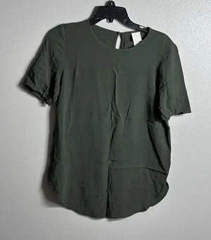 H&M Women Dark green‎ Formal blouse top size 6 thumbnail 1