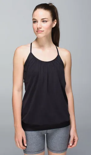 Lululemon No Limits Tank Black / Savasana Camo 20cm New Black in size 6 thumbnail 1
