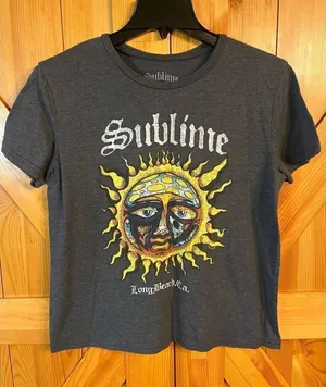 Sublime Sun Logo Dark Gray Tshirt Size M Long Beach CA Made in Mexico (2285) thumbnail 1