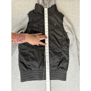 Women’s Puma‎ Zip Up Hoodie Jacket - Small - Vest - Grey Black Sport Lifestyle thumbnail 8