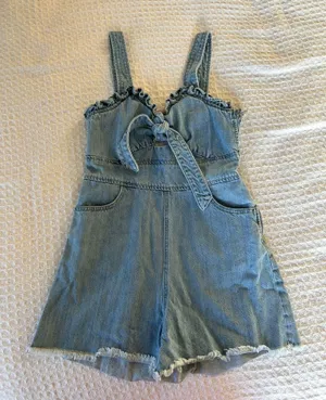 Boutique Denim Romper thumbnail 1