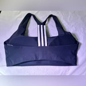 Adidas Women's Classic Black Sports Bra thumbnail 4