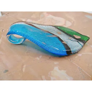 Blue Green Silver Fashion Glass Teardrop Pendant Jewelry Gifts Necklace Charm 2" thumbnail 3