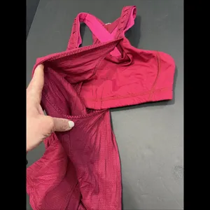 Lululemon Tank Top Bra Red Pink Luxury Designer Athletic Lounge Preppy 6‎ thumbnail 10
