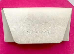 Michael Kors White Eyeglass Case thumbnail 1