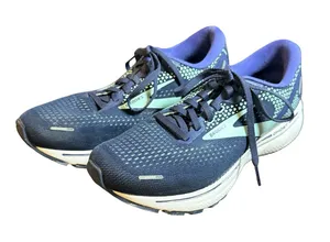 Brooks Ghost 14 Womens Running Shoes Blue‎ Mint White 1203561B446 Size 8.5 B thumbnail 1