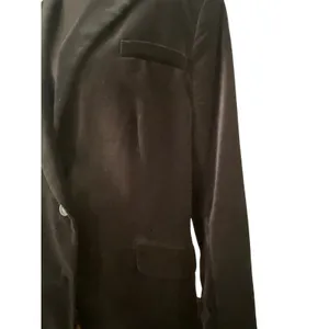 Lauren Ralph Lauren Black Velvet Blazer Jacket Cotton Size 14 Classic Party thumbnail 5