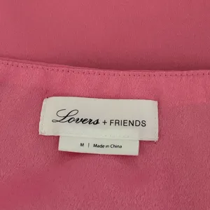 Lovers + Friends Bubblegum Pink Ruffle Braxton Mini Skirt Sz M thumbnail 4