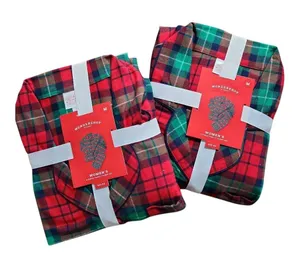 Wondershop Womens 2 Piece Holiday Flannel Pajamas Size M NWT. 2-SETS thumbnail 1