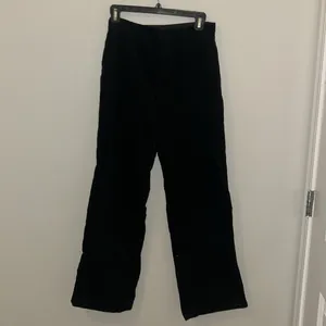UNIQLO wide leg corduroy black high rise pants size 4! thumbnail 7