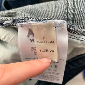 Wandler Daisy Flared Dark Blue Jeans Womens Size 26 thumbnail 11