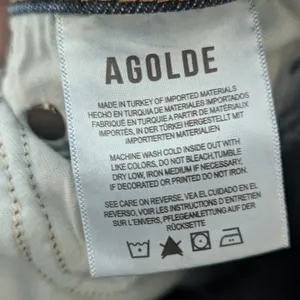 AGOLDE Nico High Rise Slim Straight Jeans Size 30 Medium Wash Bootcut thumbnail 4