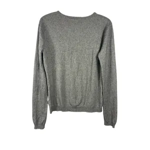 Lauren Ralph Lauren Gray Silk Cashmere Cardigan Sweater XL thumbnail 4