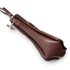 Brighton Oxblood Leather Vtg Croc Embossed Crossbody Bag Silver Buckle & Charm thumbnail 4