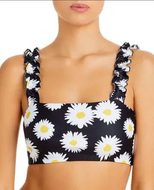 Year Of Ours Daisy Ruffle Sports Bra thumbnail 1
