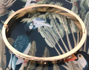 Gold Hinge Bracelet thumbnail 2