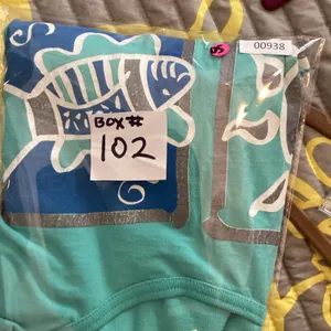 Vintage Beach Bound Teal Graphic Pocket T-shirt Summer Cover-up Loungewear OS thumbnail 9