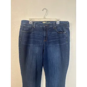 Old Navy The Dreamer Jeans 14 Tall Dark Wash Bootcut Denim Stretch thumbnail 3