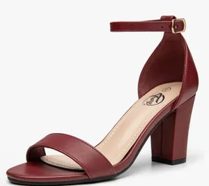 Trary Ankle strap heel Sz 9 Red thumbnail 1