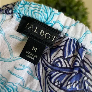 Talbots Strapless Blue Preppy Boho Tropical Maxi Dress or Beach Cover thumbnail 3