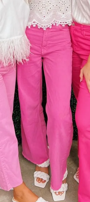 Zara Pink Jeans thumbnail 1