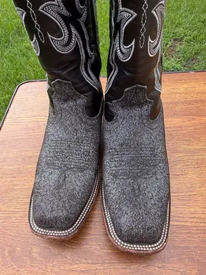 J.B. Dillon Reserve Women’s 7.5B Cowboy Boots Hair-On Leather Western thumbnail 3