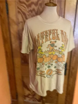 American Eagle Grateful Dead Pumpkin Patch Bears Graphic Band Tee XS Oversized thumbnail 4