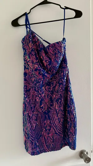 Windsor Sequin Homecoming Dress thumbnail 1