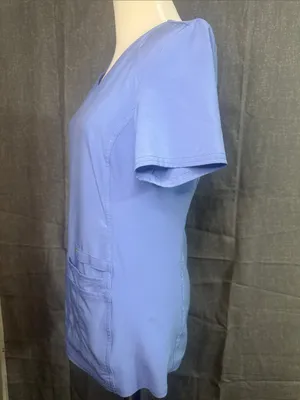 Cherokee iFlex V-Neck Medical Scrub Top in Light Blue thumbnail 6