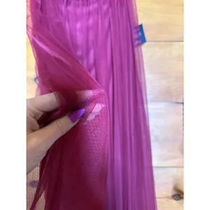 NWT Lulus Perfect Whimsy Burgundy Mesh Strapless Midi Dress Gala Banquet Size L thumbnail 4