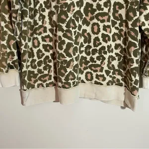 Free People Go Get On Oversized Leopard Pullover Sweatshirt thumbnail 4