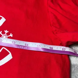 Elf‎ The Movie OMG Santa I Know Him T Shirt Womens Small Red Christmas Party thumbnail 8