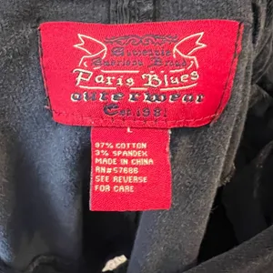 Vintage‎ Paris Blues Corduroy Jacket Black Size L thumbnail 6