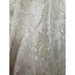 Vintage 1950s Brocade Antique Wedding Bride Dress with Jacket Small Cream Ivory thumbnail 6