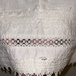 H&M Eyelet Crochet Mini‎ Skirt Cream Off White Size 8 New thumbnail 3