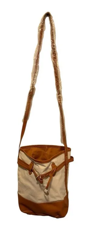 Canvas Shoulder Bag‎ nwot Brown thumbnail 1