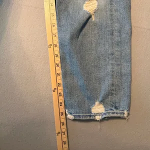MOTHER The Tomcat Straight Leg Distressed Jeans Light Blue Women Size 28 thumbnail 8