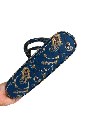 AMERICANA BY SHARIF Blue Floral Fabric Bucket Bag thumbnail 5